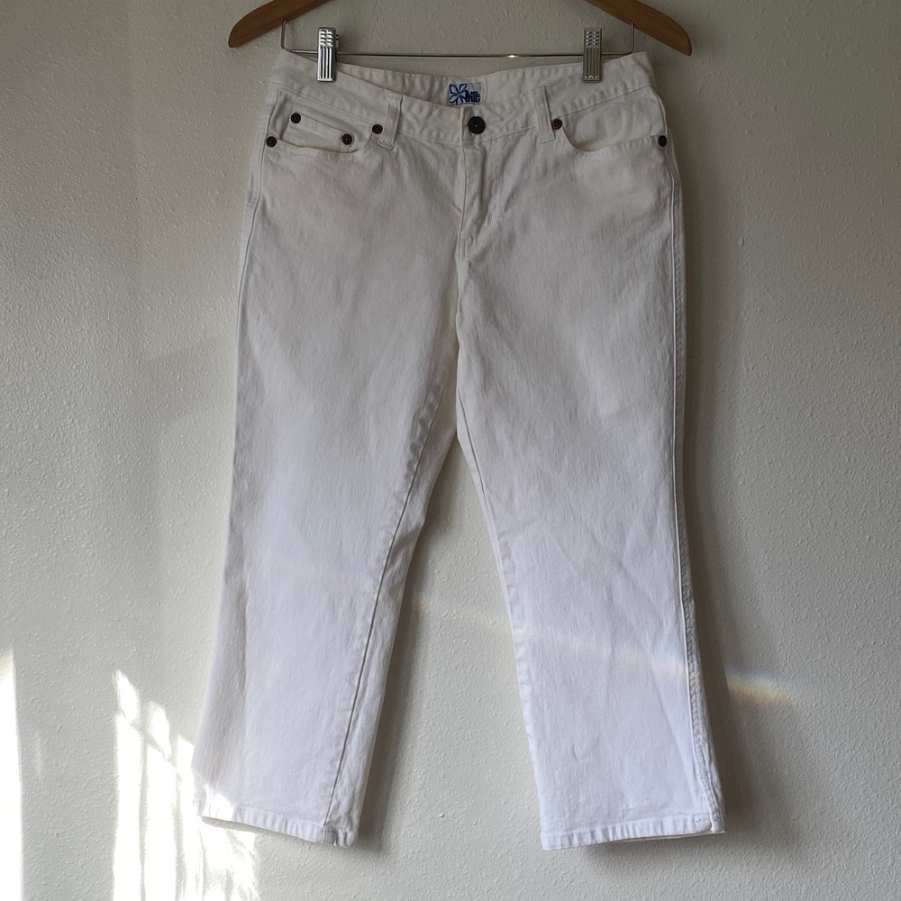 Y2K TILT White Capri Jeans Size 5
